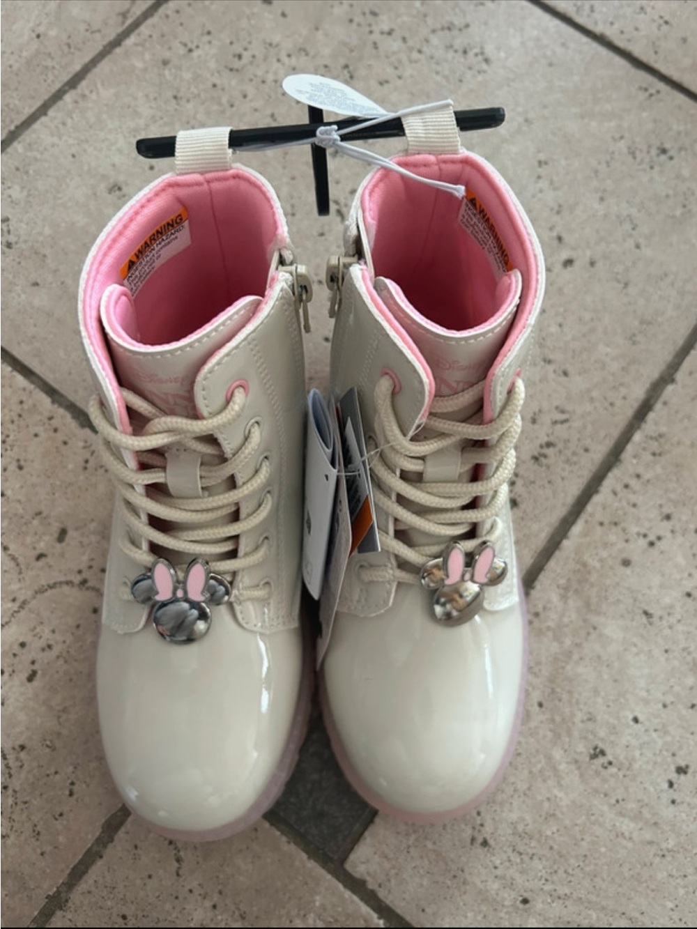 Disney Minnie Mouse girls light up boots size 12